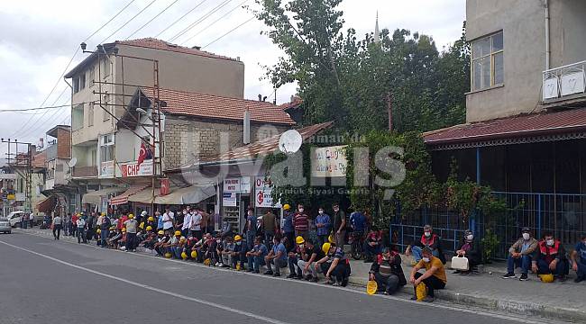 Madencilerin eylemi devam ediyor
