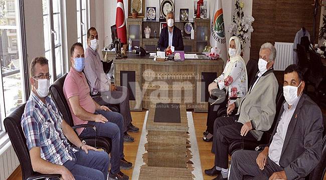 Muhtarlardan Ermenek Belediyesine ziyaret