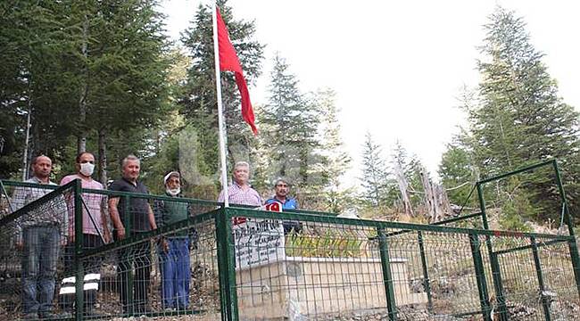 Şehit pilotun mezarı koruma altına alındı