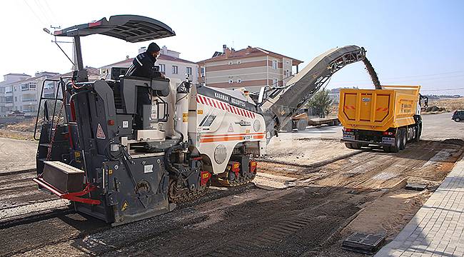 Karaman Belediyesi'nin çalışmaları farklı bölgelerde sürüyor