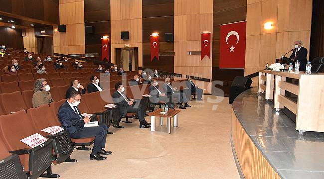 Karaman'da Covid-19 İle Mücadele Toplantısı Yapıldı