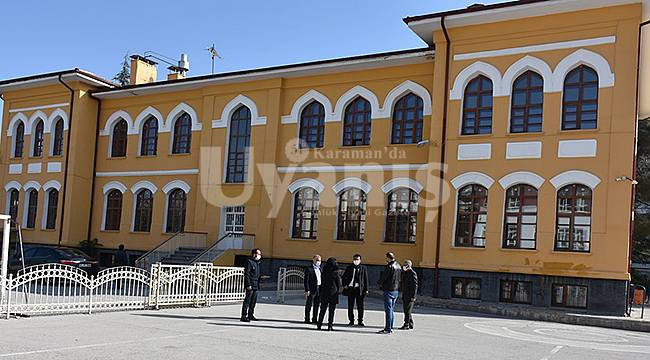Karaman'da Gazi Mustafa Kemal İlkokulu eski binası yeniden canlanıyor
