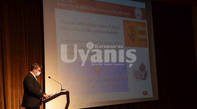 Karaman'da Kadına Yönelik Şiddetle Mücadele Değerlendirme Toplantısı yapıldı