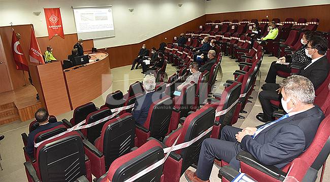 Karaman'da kış mevsiminde alınacak trafik tedbirleri görüşüldü