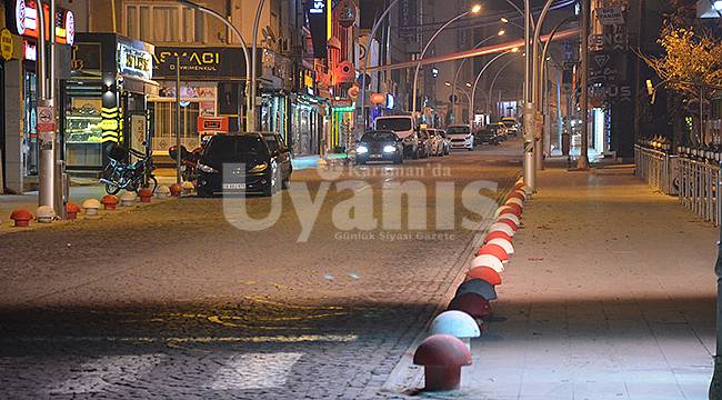 Karaman'da sokağa çıkma kısıtlaması başladı