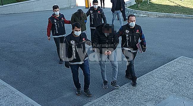 Karaman'da uyuşturucu operasyonunda yakalanan 2 kişiden biri tutuklandı