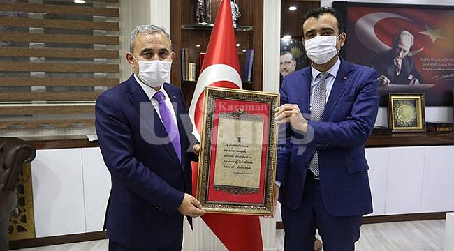 Kütahya Belediye Başkanı Işık'tan Karaman Belediyesi'ne ziyaret