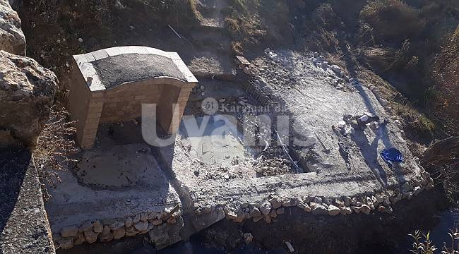 Akköprü'de Yaptırılan Çeşme Ve İsnat Duvarı Kaldırıldı