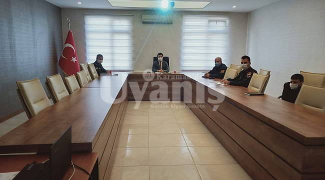 Başyayla'da Kovid-19 Çalışmaları Analiz Edildi