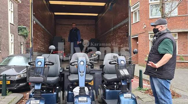 Hollanda'dan Karaman'a 80 Akülü Ve 50 Tekerlekli Sandalye Yola Çıktı