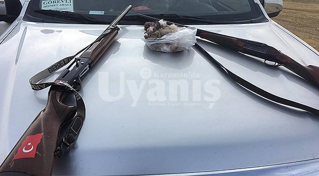 Karaman'da kaçak avlanan 52 Kişiye 61 bin lira ceza