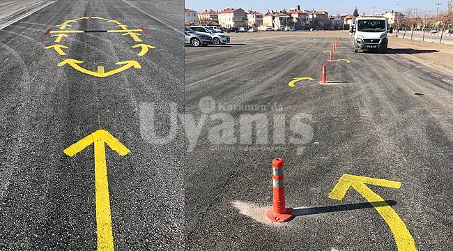 Karaman’da sürücü adaylarının, eğitim ve uygulama sınav güzergahındaki sıkıntılar çözüldü