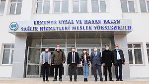 Rektör Akgül, Ermenek Uysal ve Hasan Kalan Sağlık Hizmetleri MYO'yu Ziyaret Etti