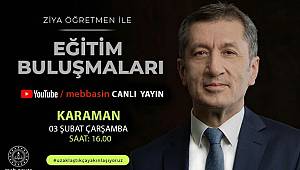 Bakan Selçuk Karaman eğitim camiası ile buluşuyor