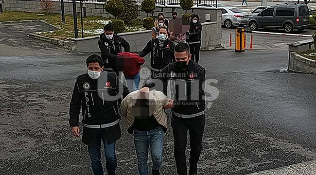 Karaman'da adliyeye sevk edilen 4 şüpheliden 3'ü tutuklandı