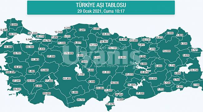 Karaman'da Aşılanan Kişi Sayısı 6 Bini Geçti