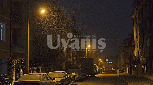 Karaman'da kar kalınlığı 17 santim, en düşük sıcaklık -12 oldu