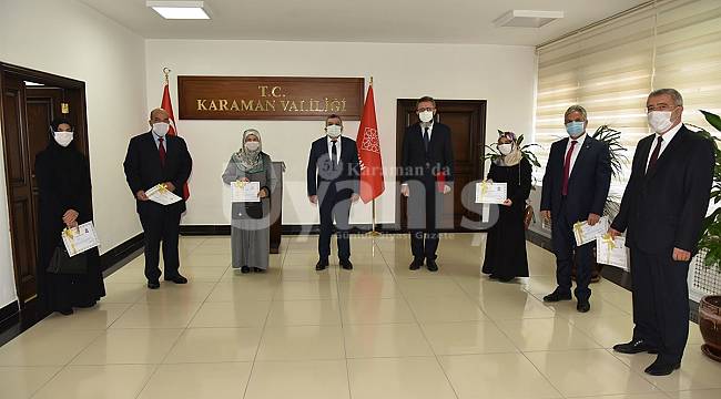 Müftülük Personeli Başarı Belgesi ile ödüllendirildi