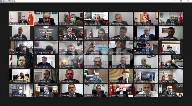 Sağlık Bakanı Koca, 81 İlin Sağlık Müdürleriyle Aşı Programını Değerlendirdi