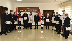 Sağlık Kahramanları Başarı Belgesi İle Ödüllendirildi