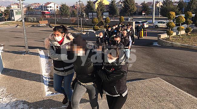 Suç Örgütü Lideri ile 10 kişi daha adliyeye sevk edildi