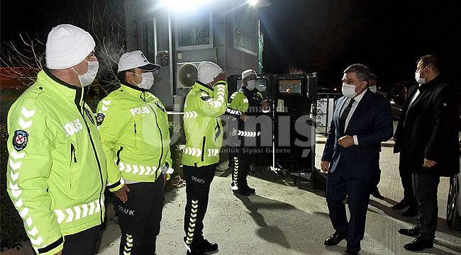 Vali Işık Yılbaşı Denetimlerine Katıldı