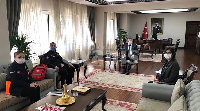 AFAD Planlama ve Risk Azaltma Dairesi Başkanı Tezcan’dan Vali Işık’a ziyaret