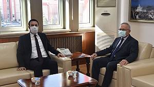Cumhuriyet Başsavcısı İşlek'ten Rektör Ak'a hayırlı olsun ziyareti