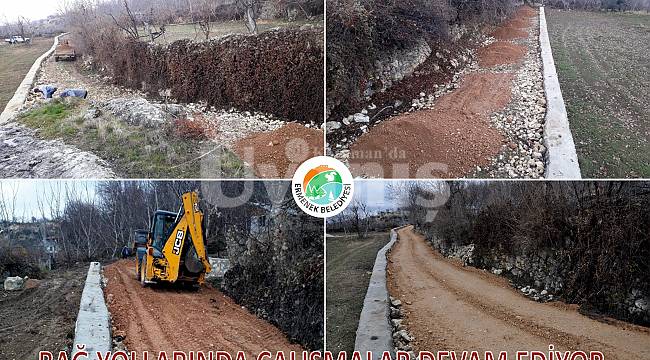 Ermenek'te Bağ Yollarındaki Çalışmalar Devam Ediyor