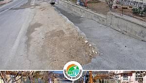 Ermenek'te Yol Ve Kaldırım Çalışmaları Devam Ediyor
