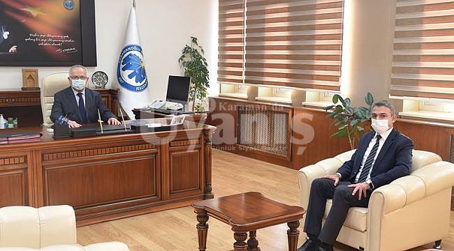 İl Müdürü Hacıhaliloğlu'ndan Rektör Ak'a ziyaret