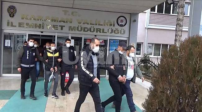 Karaman'da çeşitli suçlardan aranan 6 kişiden 5'i tutuklandı