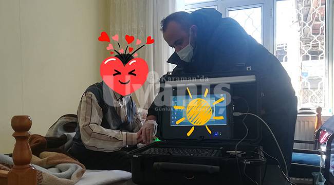 Karaman'da Vatandaşa Adreste Nüfus Hizmeti Veriliyor