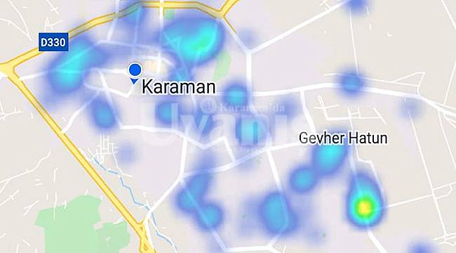 Karaman'ın risk haritası maviye döndü