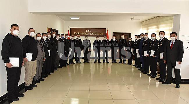 Vali Işık'tan Jandarma'ya Başarı Belgesi
