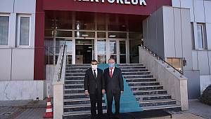 Vali Işık’tan Rektör Ak’a hayırlı olsun ziyareti