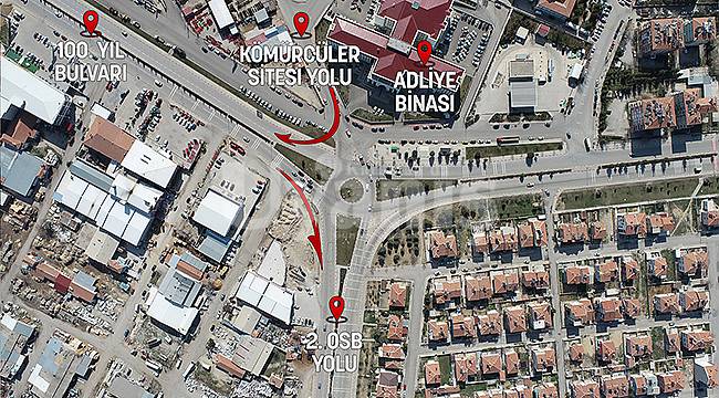 Adliye kavşağında trafik yoğunluğu azalacak