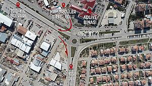 Adliye kavşağında trafik yoğunluğu azalacak