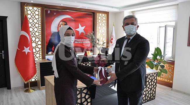 Ermenek Belediye Başkanı Atila Zorlu Sarıveliler Kaymakamını Ziyaret Etti