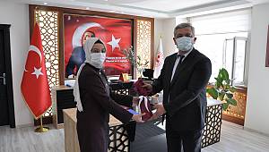 Ermenek Belediye Başkanı Atila Zorlu Sarıveliler Kaymakamını Ziyaret Etti