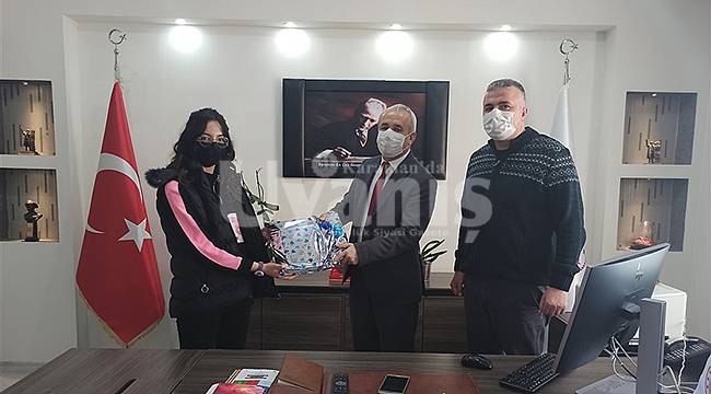 Dereceye giren öğrenciler ödüllendirildi