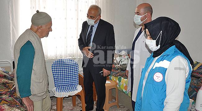 Evde sağlık çalışanları yaşlıları yalnız bırakmadı
