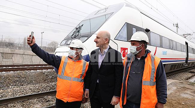 "Haziran ayı itibariyle Konya'yı Karaman'a Hızlı trenle ulaştırmış olacağız"