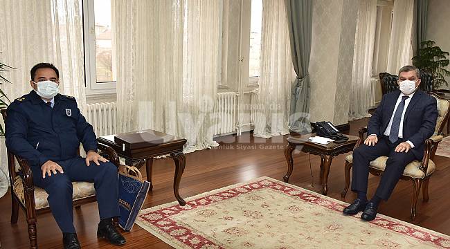 Karadağ Hava Radar Komutanı Vali Işık'ı Ziyaret Etti