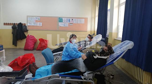 Karaman İmaret ortaokulu kan bağışına destek verdi