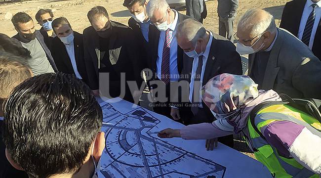 Karaman Millet Bahçesindeki Çalışmaları İncelediler