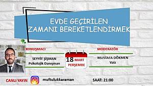 Karaman Müftülüğü pandemi sürecinde aile eğitimlerini sürdürüyor