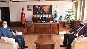 Karaman Şoförler Ve Otomobilciler Odası İle Öğ-Der'den Rektör Ak'a Ziyaret