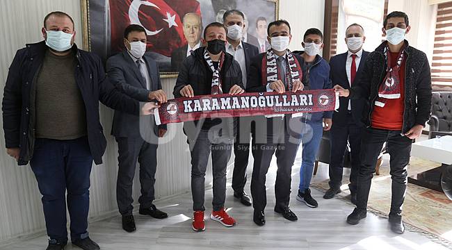Karamanoğulları Taraftar Grubundan Vali Işık ve Başkan Kalaycı’ya Ziyaret