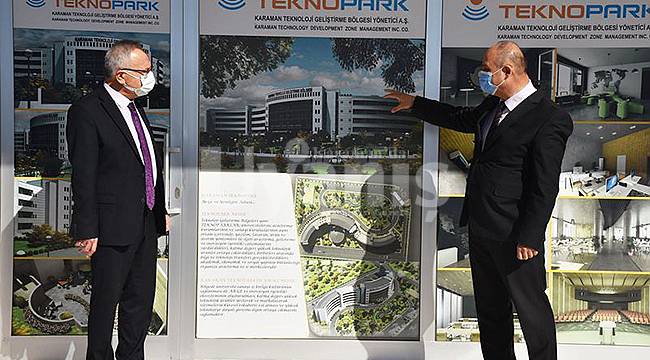 Rektör Ak, Karaman Teknopark’ta İncelemelerde Bulundu